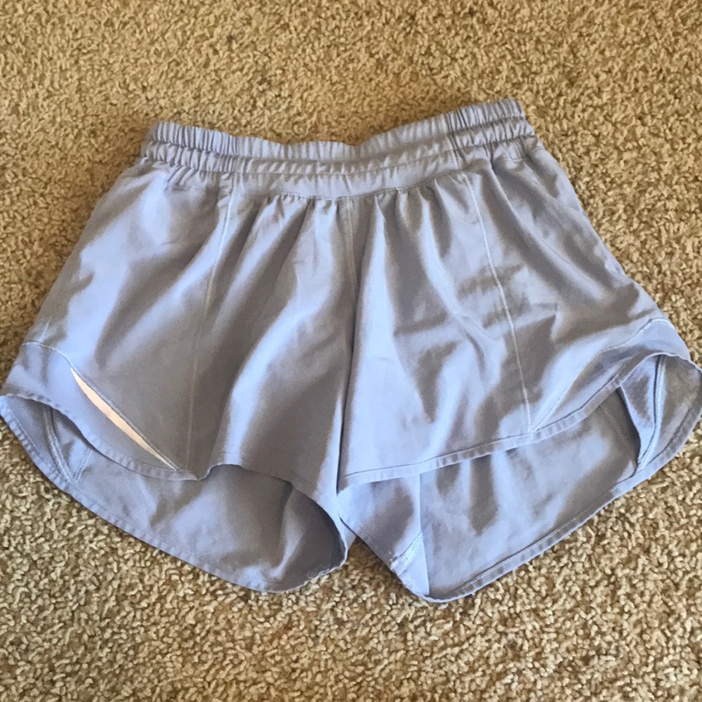 Lilac lululemon shorts